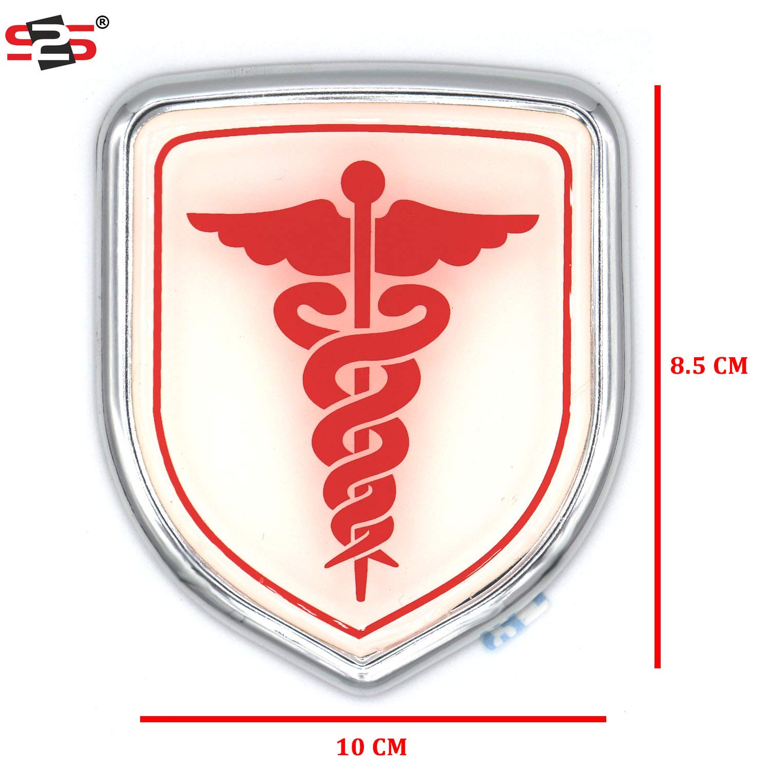 S2S Doctor Stylish 3D Metal Chrome Sticker Emblem Badge Logo For Cars & Bikes